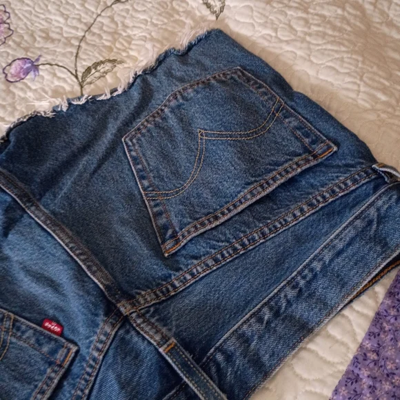 Vintage Y2K 501 Daisy Dukes Mini Shorts Women's Distressed Retro Booty 30 10